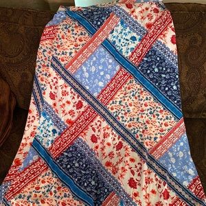 Floral Knee Length Skirt